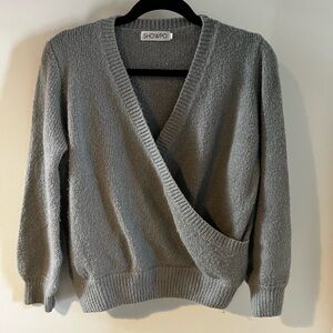 Showpo. Charcoal V-Neck Women's Sweater